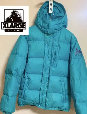 X-LARGE (엑스라지) 다운 자켓 터콰이즈 블루