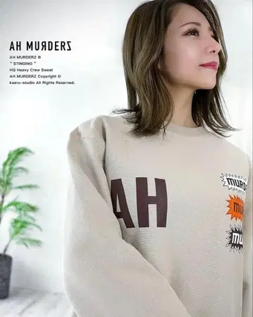 AH MURDERZ'STINGING'HQ Heavy CrewSweat