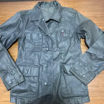 블랙 데님 자켓