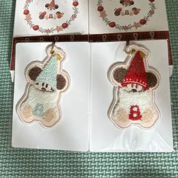 릴린린 키체인 빨간색 스카이블루