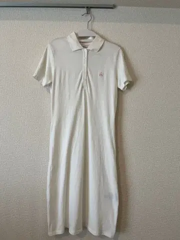 새상품급 BROOKS BROTHERS 화이트 폴로 셔츠 원피스