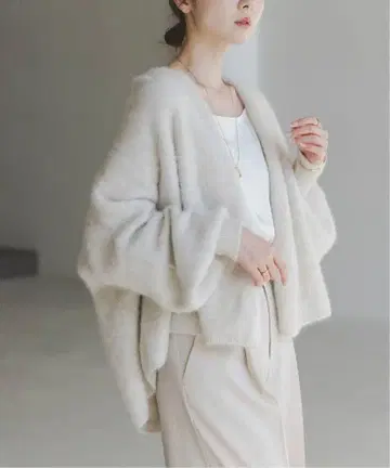 25AW FOX/Ca 퍼 니트 가디건