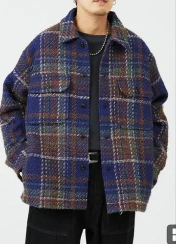 JOURNAL STANDARD relune 트위드 체크 블루종