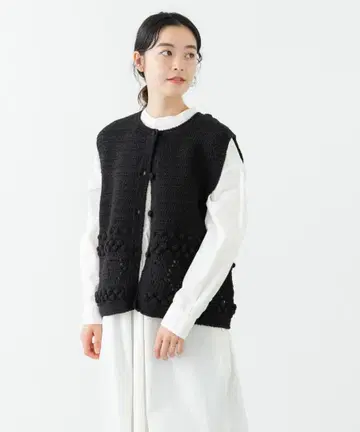 페루 크로셰 니트 베스트