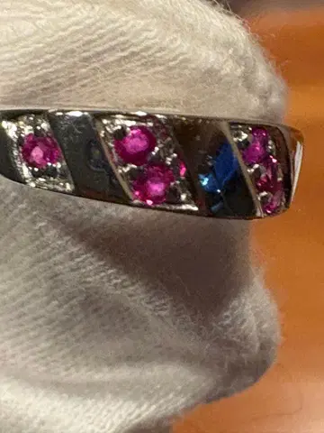 K10 루비 반지 사이즈 5호 각인 있음