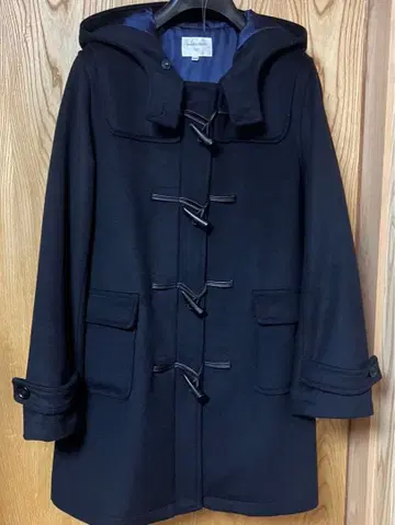 네이비 더플 코트 후드 부착 11호 L 사이즈