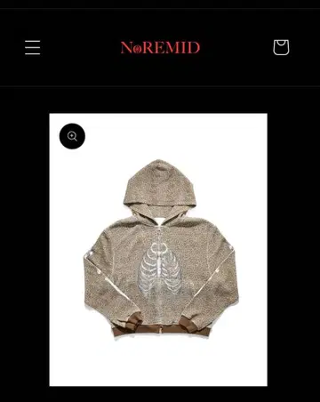 NOREMID 본 집업 파카 s 사이즈