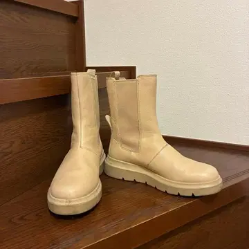 ecco 베이지 사이드 고어 부츠 EU 36