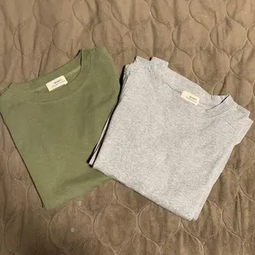 새상품급  quadro 긴팔 티셔츠 롱T 2장 세트