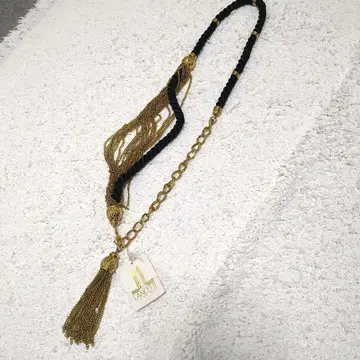 새상품 LANCETTI 태슬 포함 벨트 블랙/골드