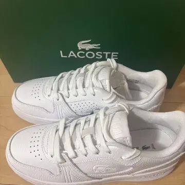 LACOSTE L001 화이트 스니커즈