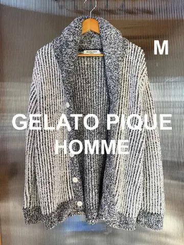 GELATO PIQUE HOMME 타월 모코 숄 가디건 M 새상품급