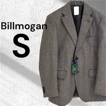 택 포함 새상품 빌 모건 테일러드 자켓 코트 체크 무늬 S 모 100