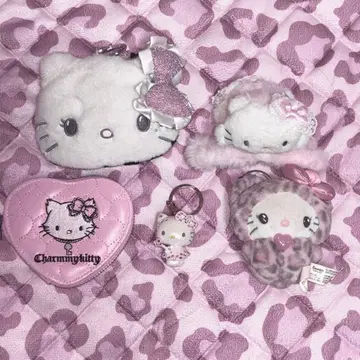 키티 봉제 인형 키링 모음