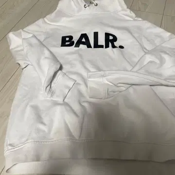 BALR. 화이트 후드티 L 사이즈