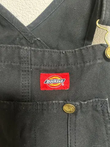 Dickies 블랙 오버롤