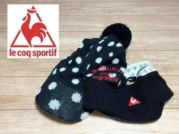 여성용 니트 캡 니트 모자 모자 르꼬끄 스포르티브 5WAY