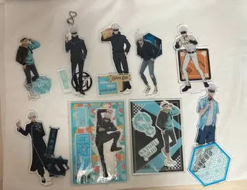 주술회전 고죠 사토루 묶음 판매 아크릴 스탠드 아크스타 굿즈 세트 9점