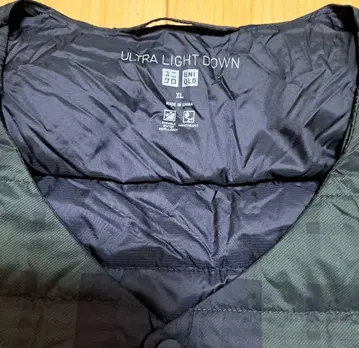 유니클로 새상품급 울트라 라이트 다운 컴팩트 베스트 2WAY 사양 XL