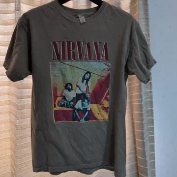 NIRVANA 그래픽 T셔츠 브라운