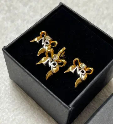 니나리치 귀걸이와 목걸이 세트 새상품급 리본 소독 완료 정품