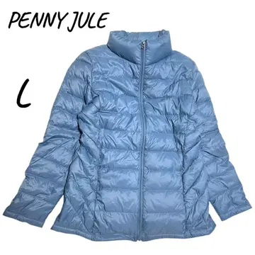 PENNY JULE 스카이블루 다운 80% 페더 20% 점퍼 아우터 L