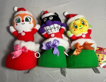 호빵맨 크리스마스 봉제 인형 세균맨 짤랑이 멜론빵소녀