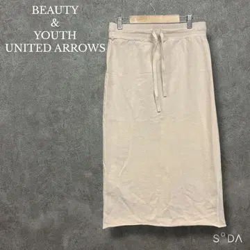 뷰티 앤 유스 [ F ] 헤비 코튼 맨투맨 타이트 스커트 슬릿