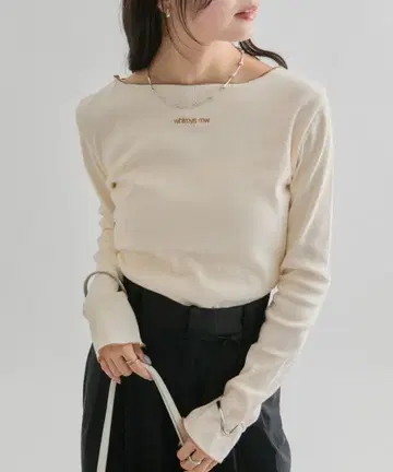 mystic 배색 메로우 T셔츠