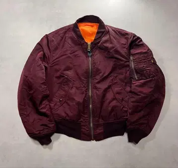 80s 알파인더스트리 MA-1 usa 블랙 택 와인 레드 90s