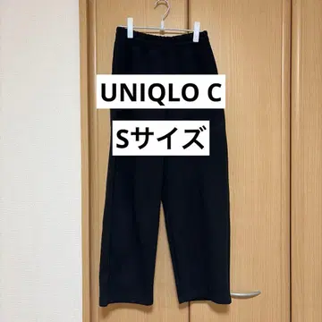 [ UNIQLO ] 맨투맨 와이드 팬츠/표준 기장 S 사이즈 블랙