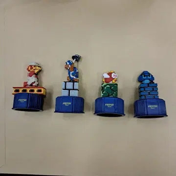 PEPSI 슈퍼 마리오 병뚜껑 4개 세트