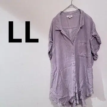 umgee USA (움지 USA)[LL] 연보라색 버튼업 반팔 셔츠