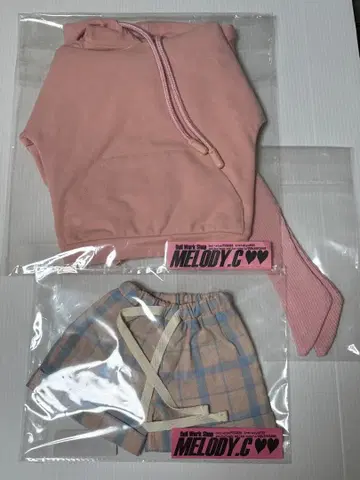 MELODY.C 제작 L 사이즈 SD 후드티 숏팬츠 양말 인형