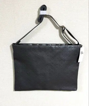 데일리 러셋 PU 엠보싱 가공 숄더백 차콜 그레이