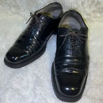 Lorenzo Banfi 남성용 비즈니스 슈즈 가죽 신발 블랙 28cm