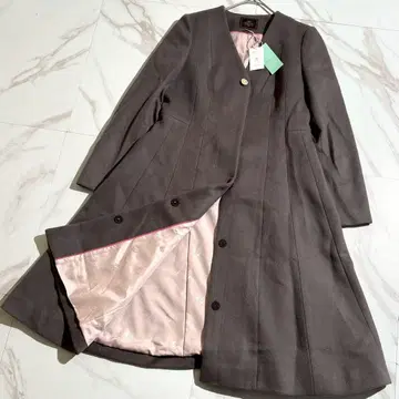 택 포함 미사용 새상품 2024AW 토카 PEARL ROCK 롱 코트 0