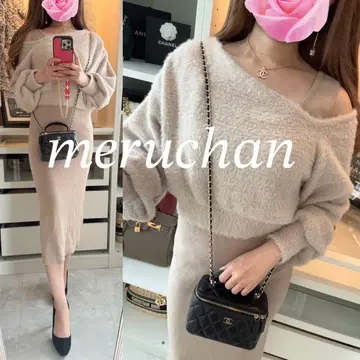 ROYAL PARTY 2세트 니트 원피스 콤비 원피스