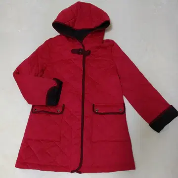 ESPIE 빨간색 퀼팅 자켓 후드 부착 38
