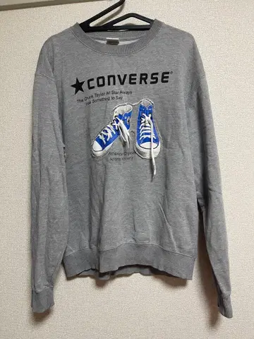 CONVERSE 맨투맨 트레이닝복 L 그레이 구제 의류