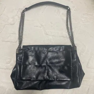 ZARA 인조 가죽 백 블랙