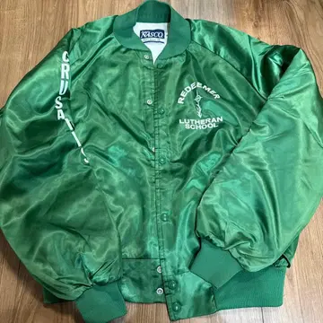 Nasco XL 그린 컬러 나일론 자켓 크루세이더스 80s90s
