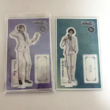 진격의 거인 카라테츠 리바이 한지 아크릴 스탠드 일괄