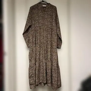 안티쿠아 꽃무늬 맥시 원피스 여성용 긴팔 패턴 원피스