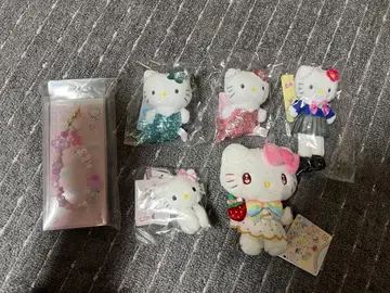산리오 헬로키티 폰 스트랩 마스코트 스트랩 6개 세트