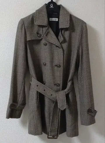 여성용 트렌치풍 자켓 글렌체크 M