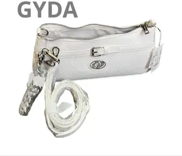 GYDA 화이트 합성 피혁 벨트 디자인 bag