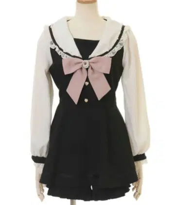 LIZLISA 세일러 카라 셋업 블랙