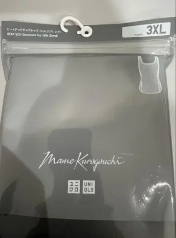 마메쿠로구치 히트텍 탱크탑 실크 블렌드 XXL 블랙