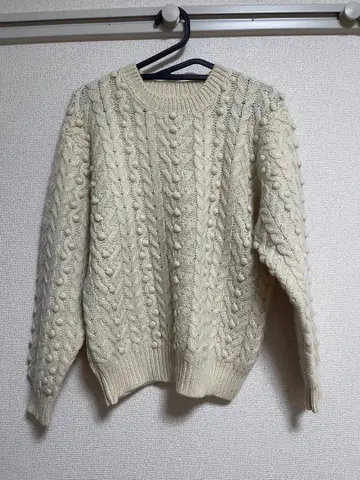 BIANCA 케이블 니트 스웨터 아이보리 구제 의류